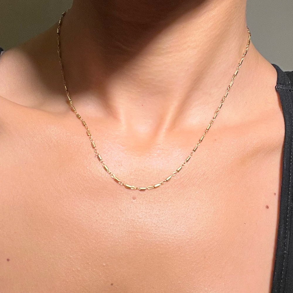 14K GOLD-FILLED NECKLACE (REAL GOLD)